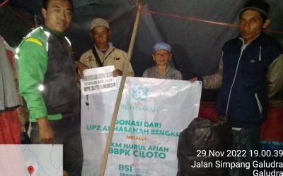 UPZ Al Hasanah Salurkan Donasi untuk Warga Terdampak Gempa Cianjur