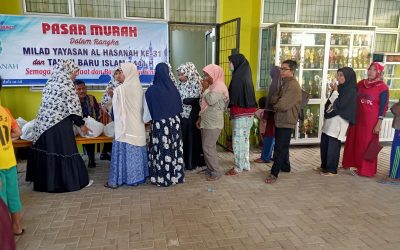 Tahun Baru Islam 1441 H dan Milad Al Hasanah ke-31, UPZ Al Hasanah Gelar Bazar 546 Paket Sembako Murah