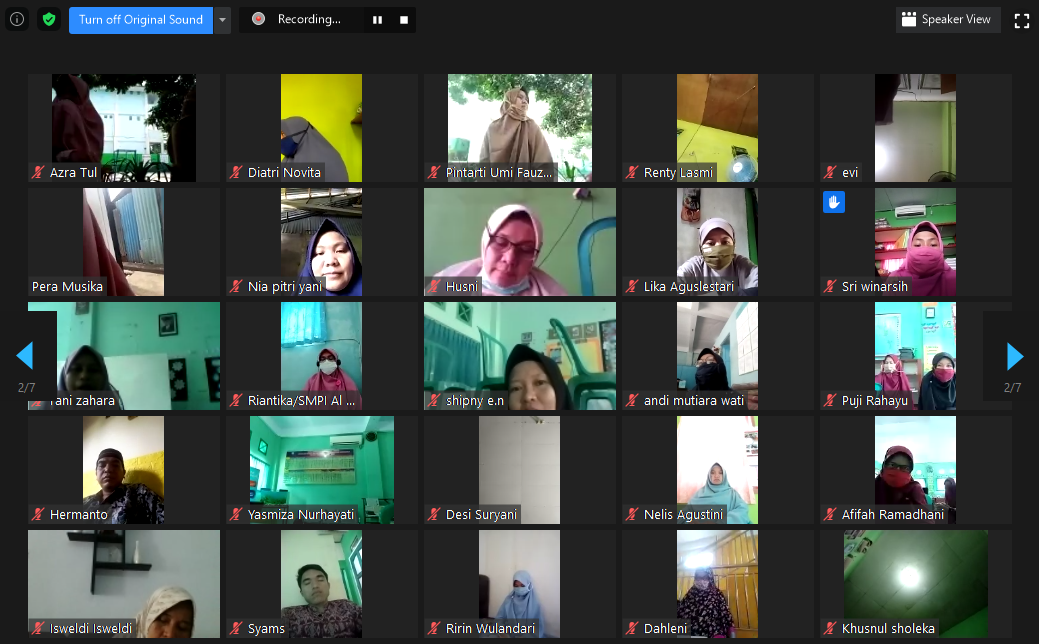 Pererat Ukhuwah Islamiyah, Keluarga Besar Al Hasanah Adakan Pertemuan Online